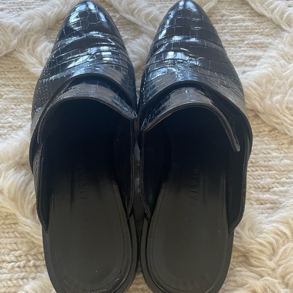 Freda Salvador Keen mule black croc size 10.5 - Picture 3 of 6